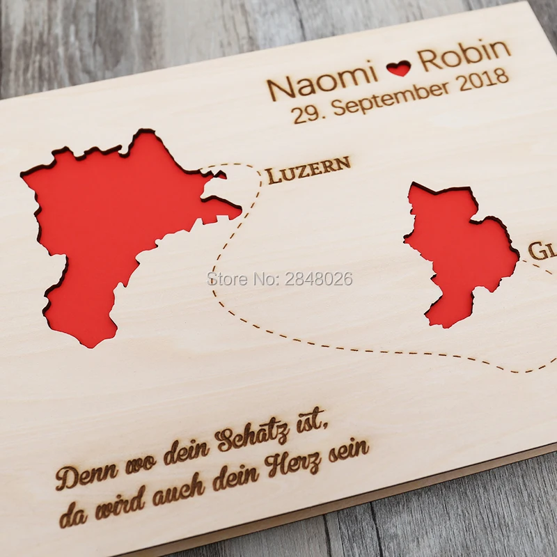 Rustic personalized wedding gu - Custom Star Map recension och pris