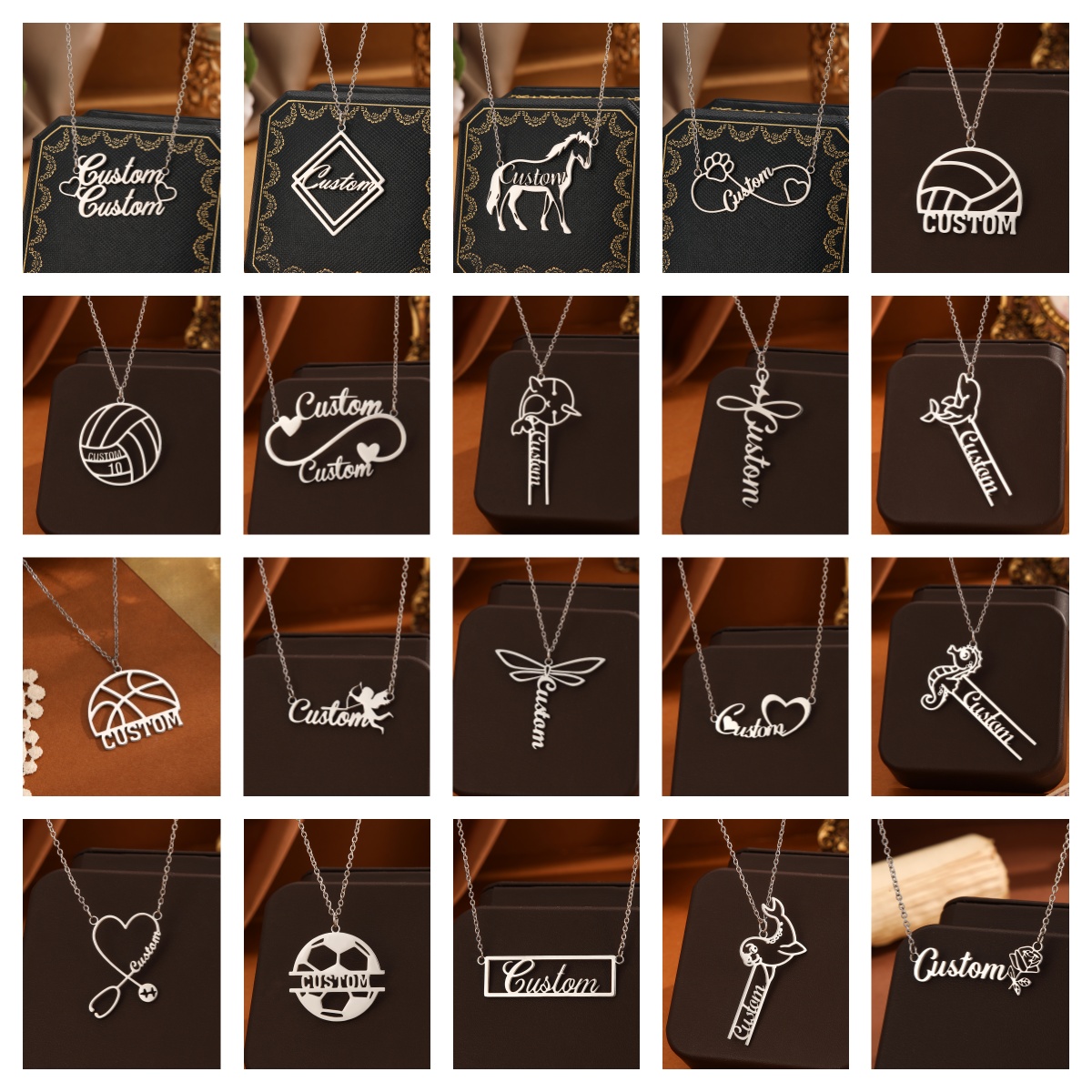 1pc Stainless Steel Customized - Name Necklace Custom recension och pris