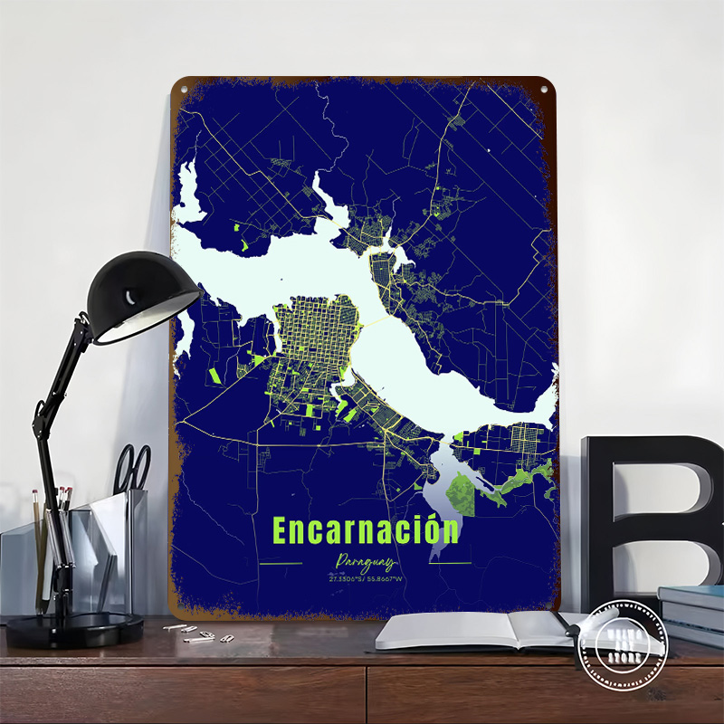 Encarnación Decoration Home De - Custom Map Poster recension och pris