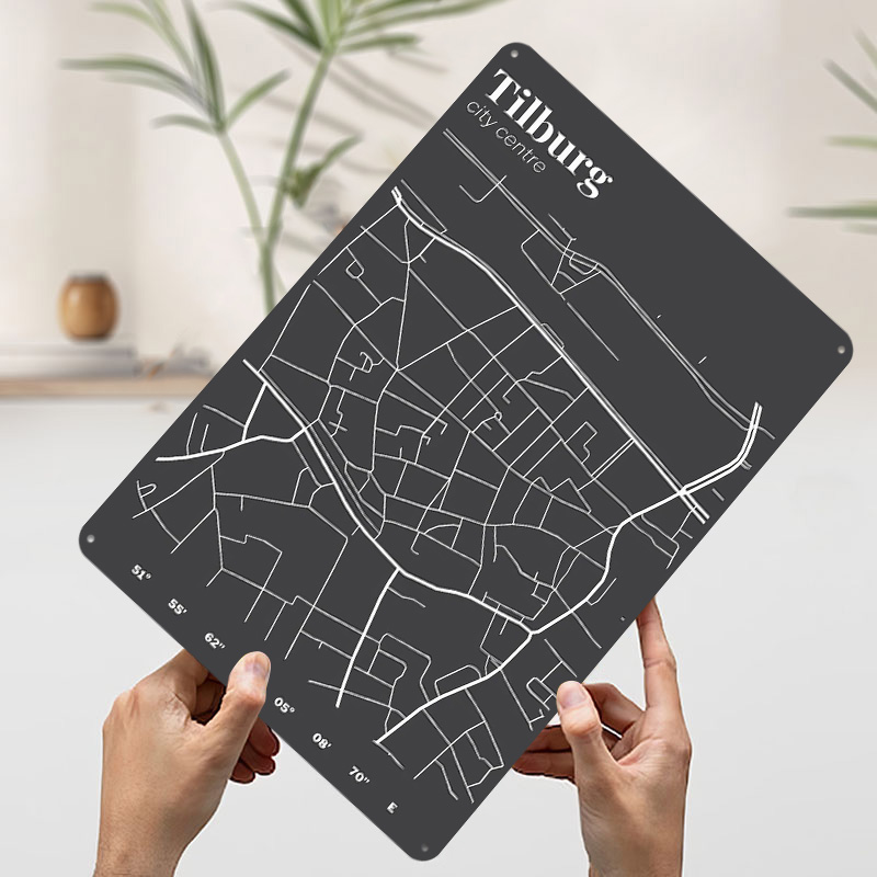 Tilburg City Centre Map Printe - Custom Map Poster recension och pris