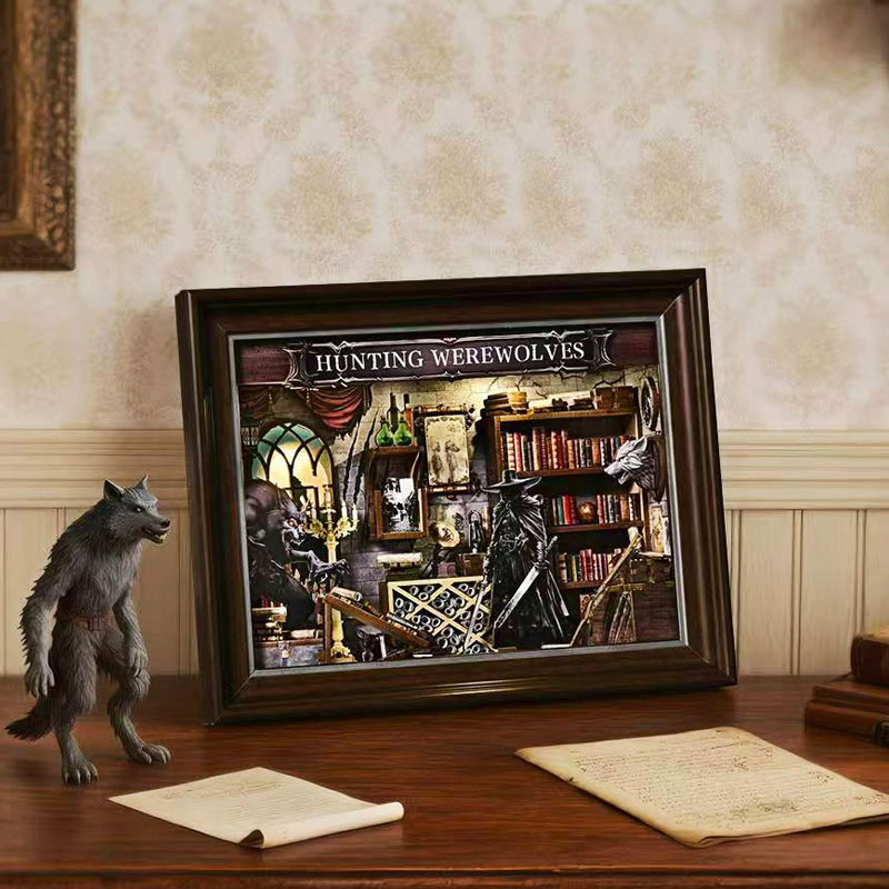DIY 3D Wooden Book Nook Kit Mi - Engraved Wood Frame recension och pris
