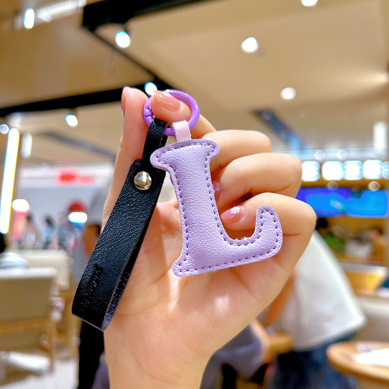 Creative PU Leather 26 Letter  - Monogram Keychain Leather recension och pris