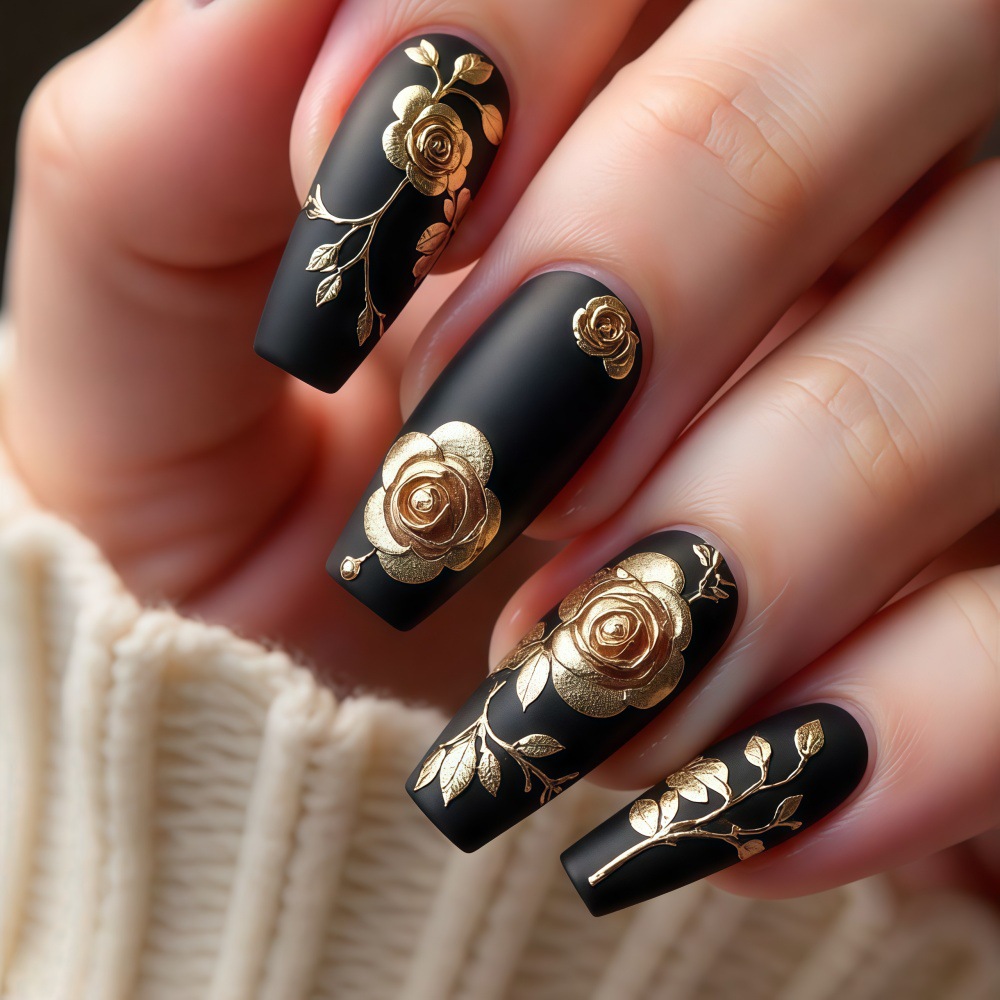 3D fake nails for women girls  - Pressed Flower Art recension och pris