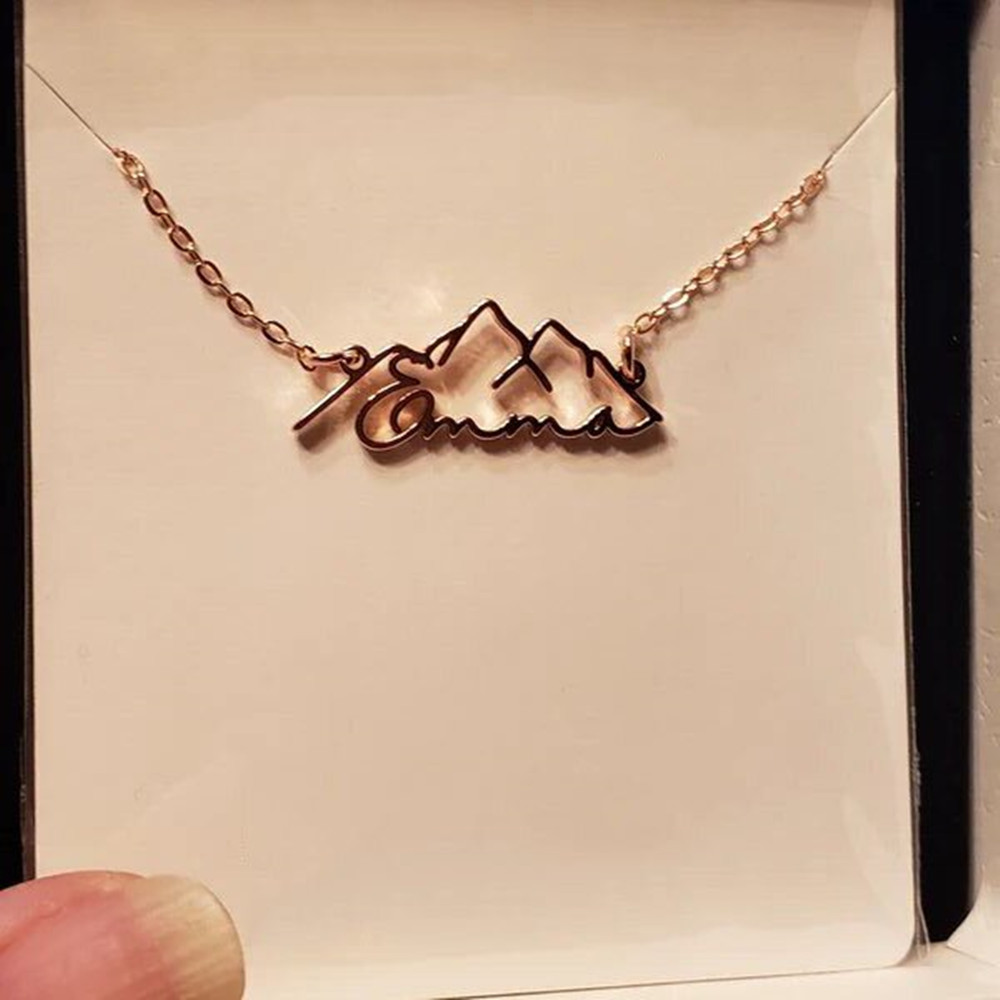 Custom Name Necklace Fashion P - Birth Flower Necklace recension och pris