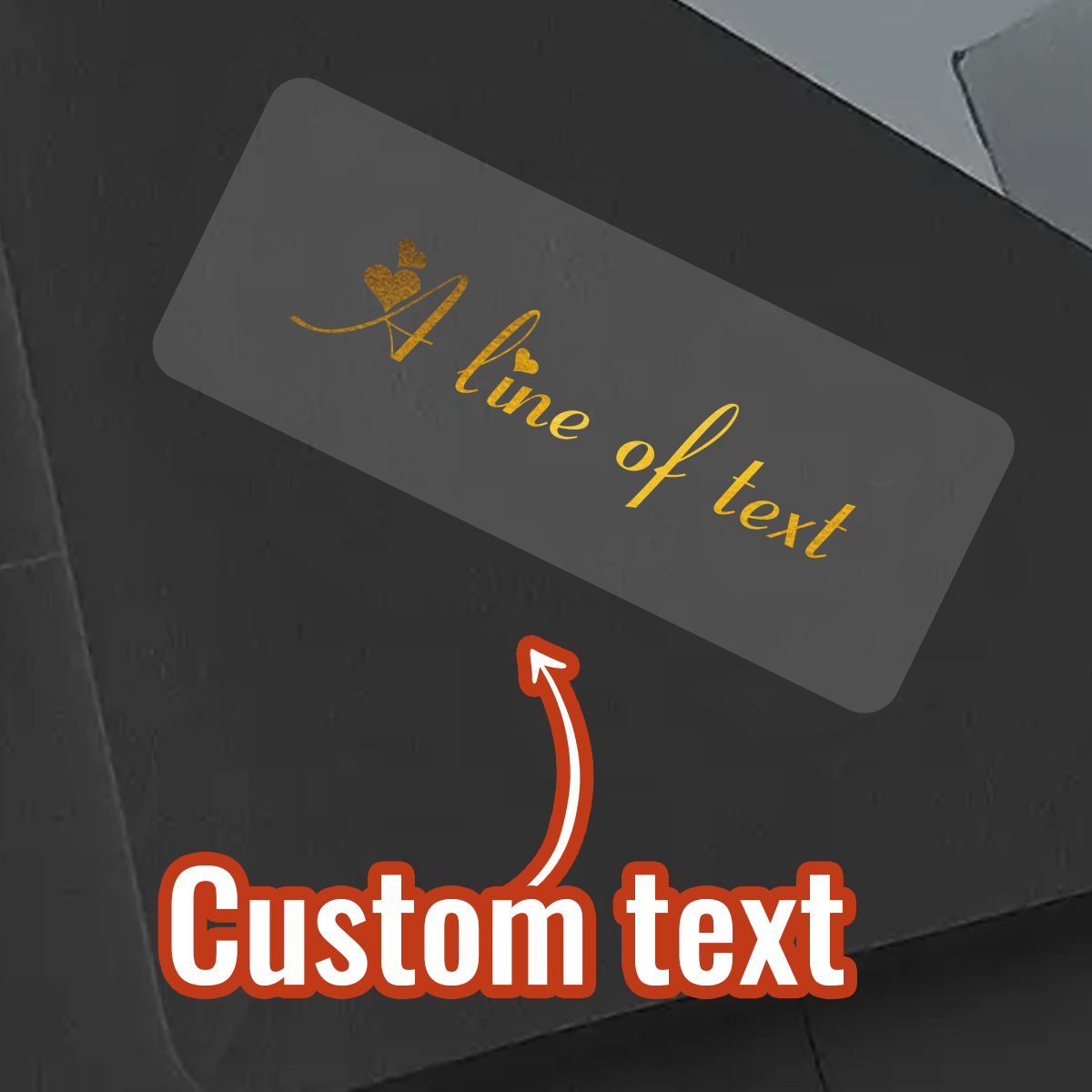 Custom Text Rectangle Transpar - Personalised Candle Label recension och pris