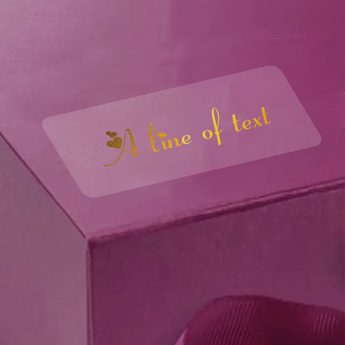 Custom Text Rectangle Transpar - Personalised Candle Label recension och pris