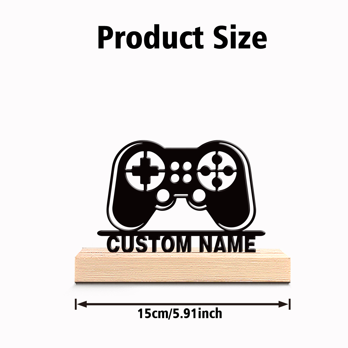 1pc Personalized Custom Game c - Engraved Wood Frame recension och pris