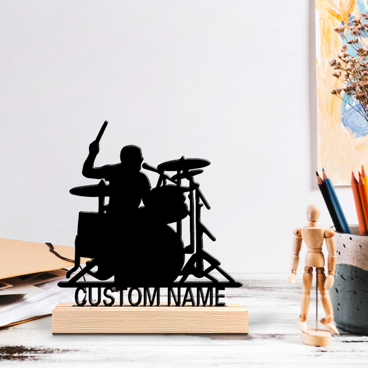 1pc Stylish Personalized Custo - Engraved Wood Frame recension och pris