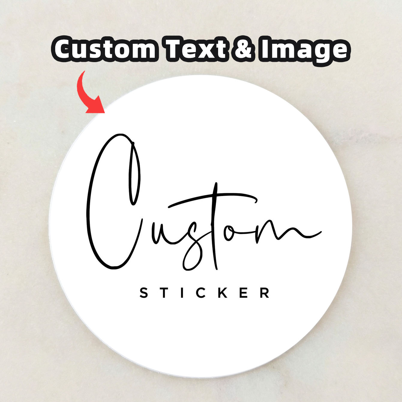 1-100Pcs Custom Waterproof Rou - Personalised Candle Label recension och pris
