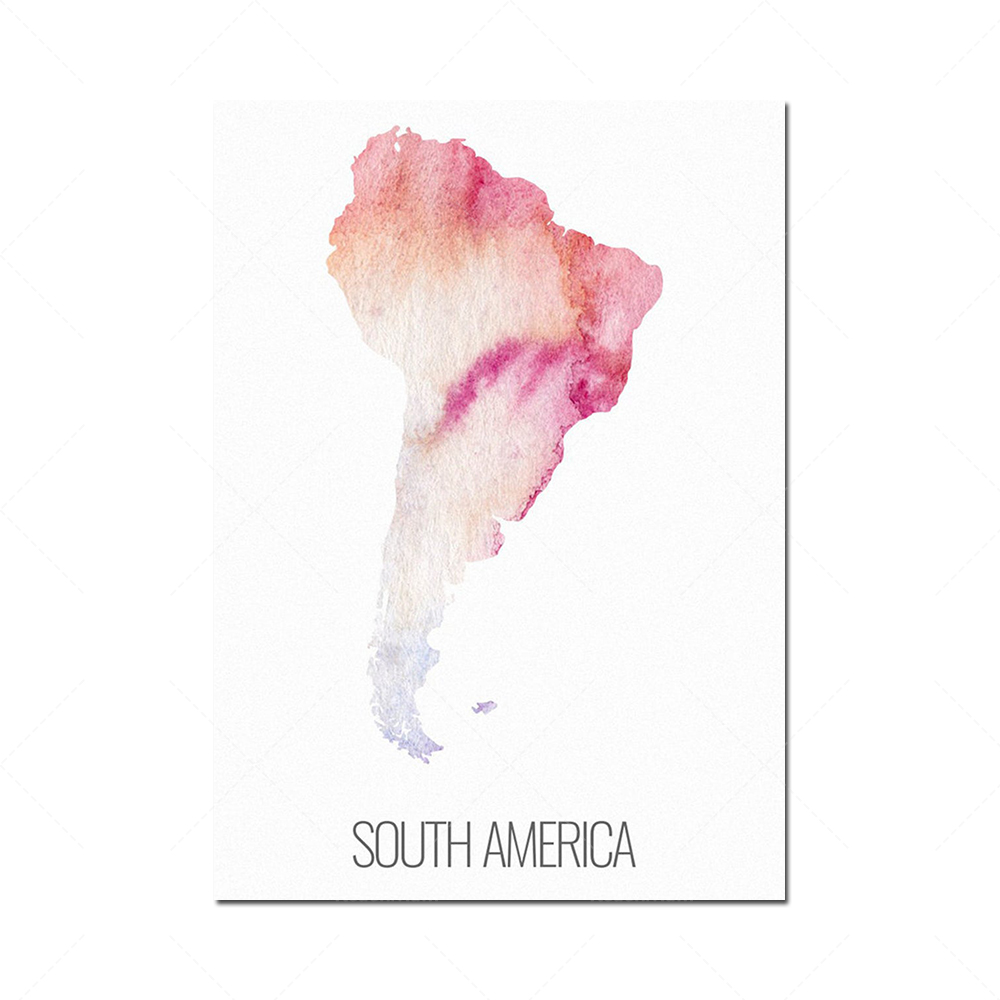 6 continent poster set, North  - Custom Star Map recension och pris