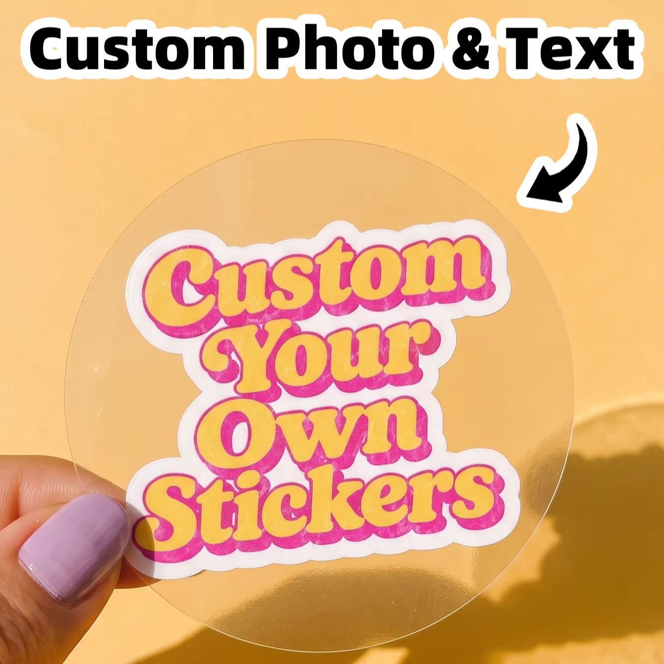 1-180Pcs Transparent Waterproo - Personalised Candle Label recension och pris