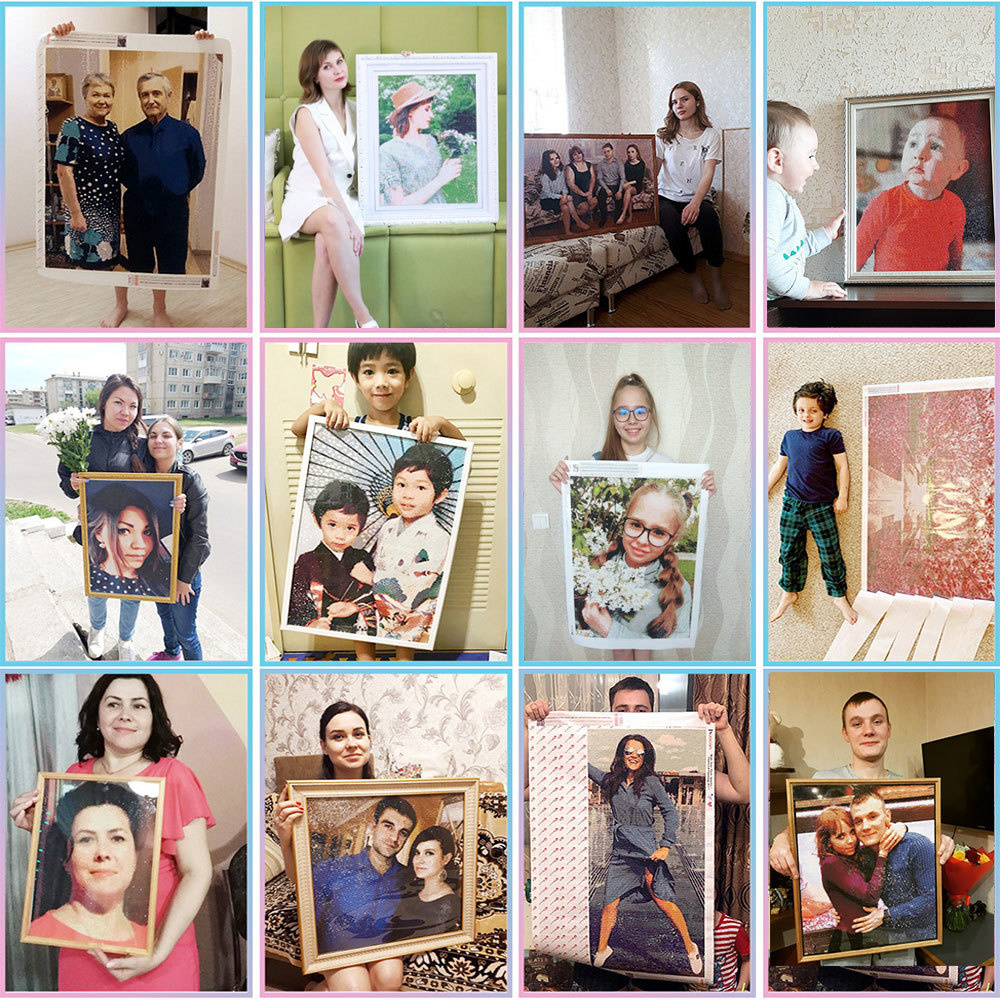 HUACAN Diamond Mosaic Custom P - Photo Mosaic Print recension och pris