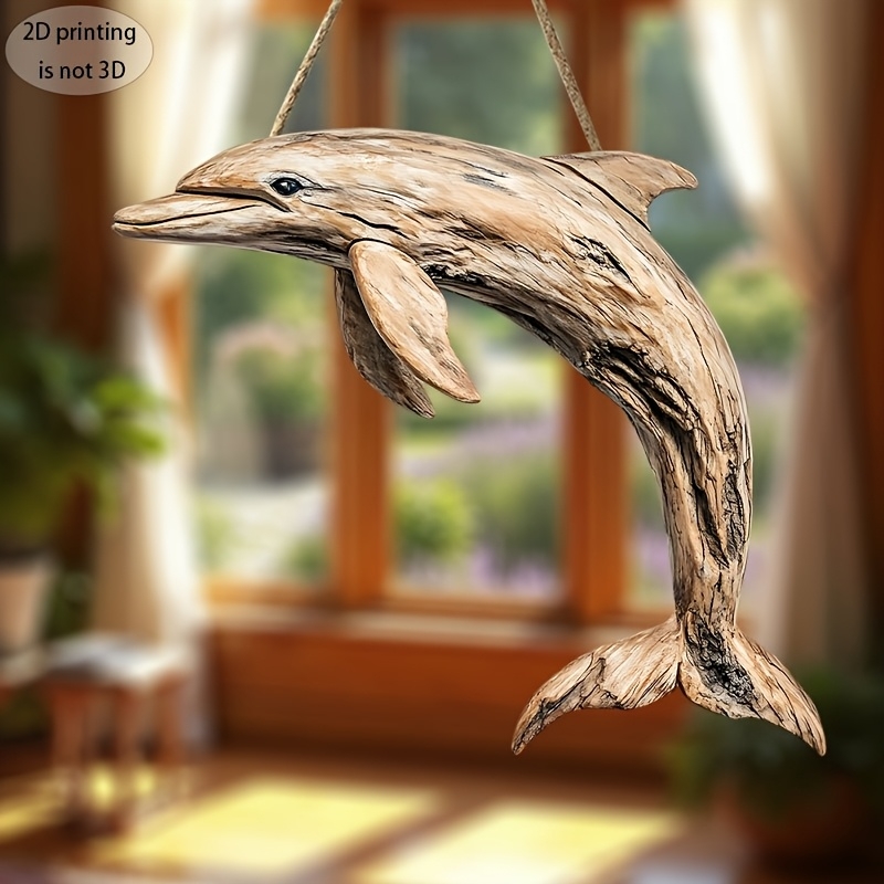 2D 10in Elegant Dolphin Wooden - Family Tree Print recension och pris