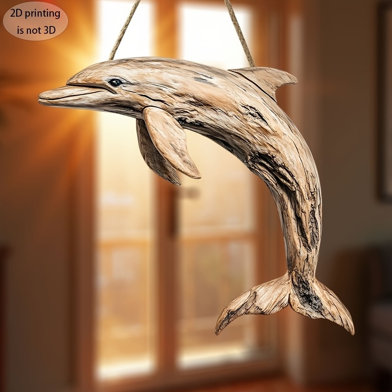 2D 10in Elegant Dolphin Wooden - Family Tree Print recension och pris