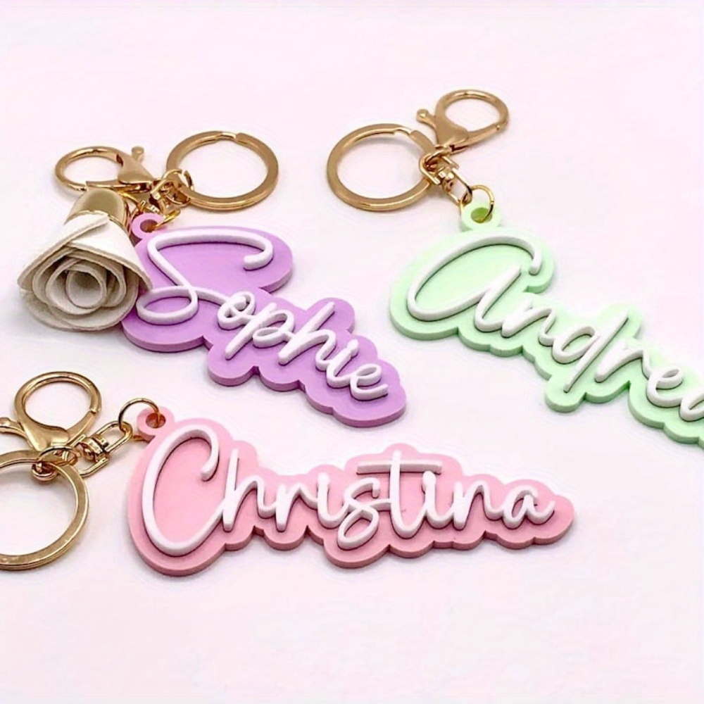 Personalized Custom Name Keych - Initial Ring Custom recension och pris