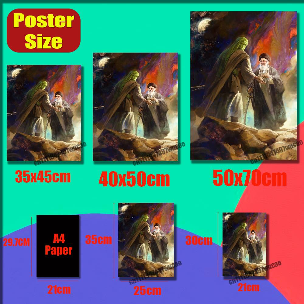 For RIP Ali K-Khamenei Iran Po - Custom Map Poster recension och pris