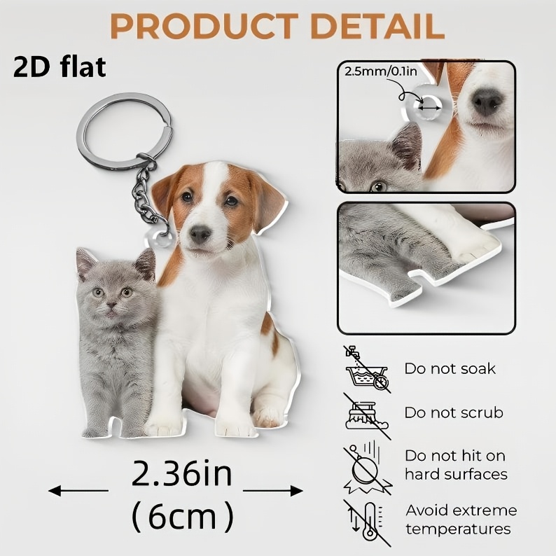 Personalized Custom Acrylic Ke - Pet Portrait Custom recension och pris