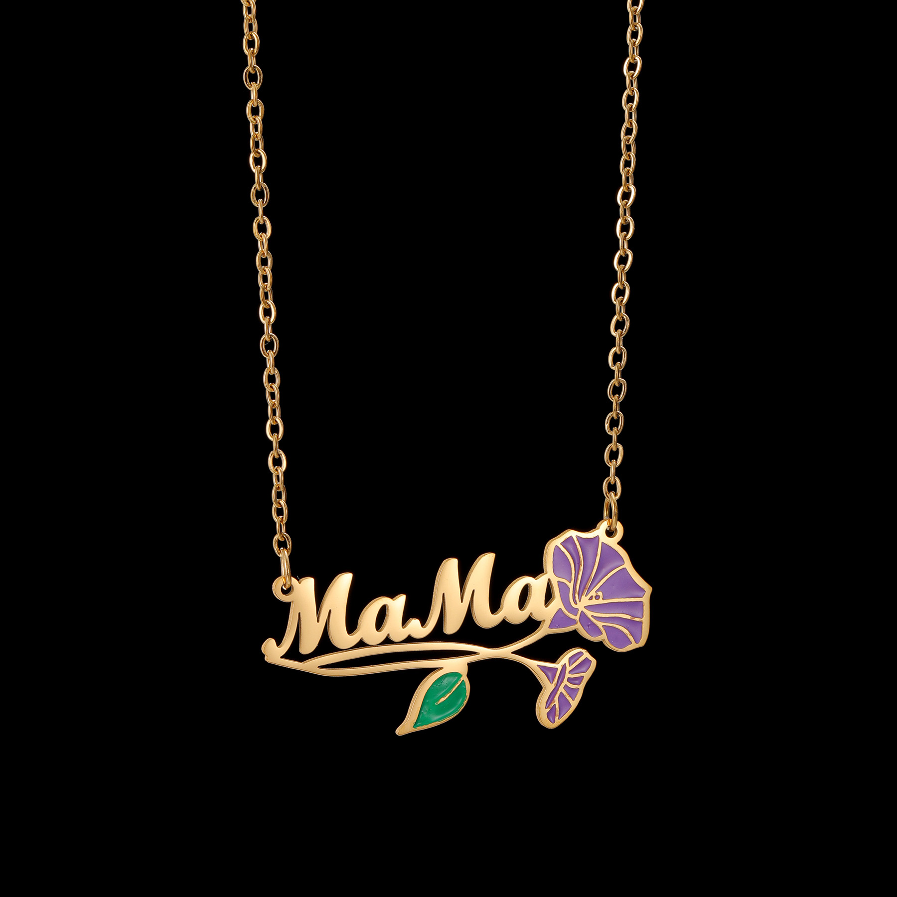 Acheerup Personalized Name UV  - Birth Flower Necklace recension och pris