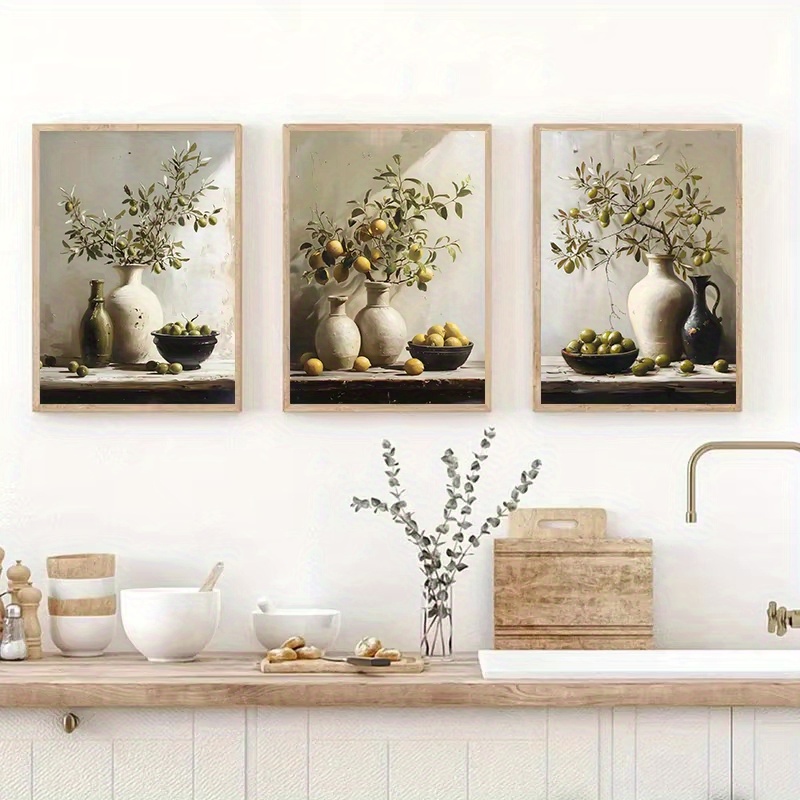 1pc Frameless  Retro Still Lif - Family Tree Print recension och pris