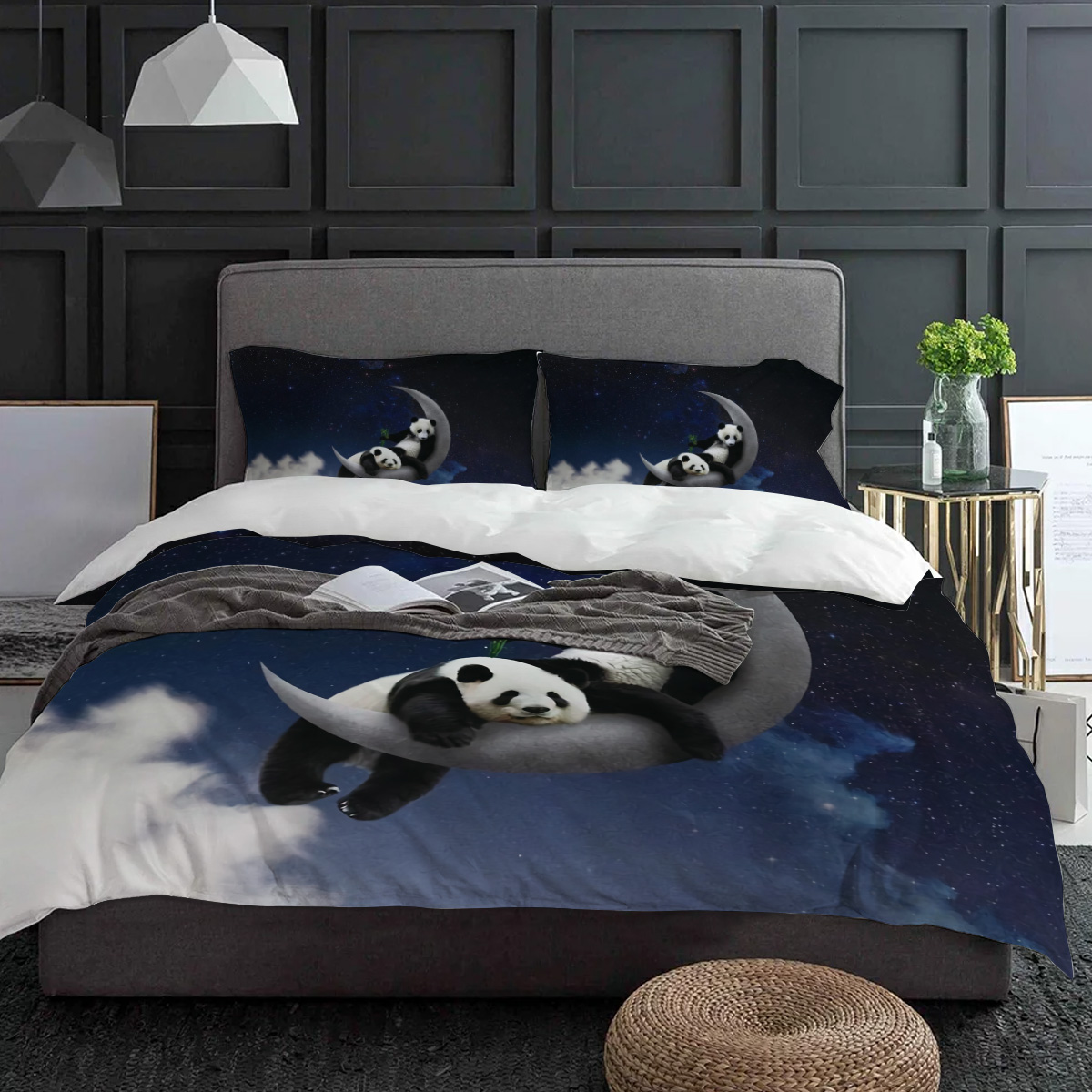 Moon Night Sky Panda Bamboo St - Custom Night Sky recension och pris