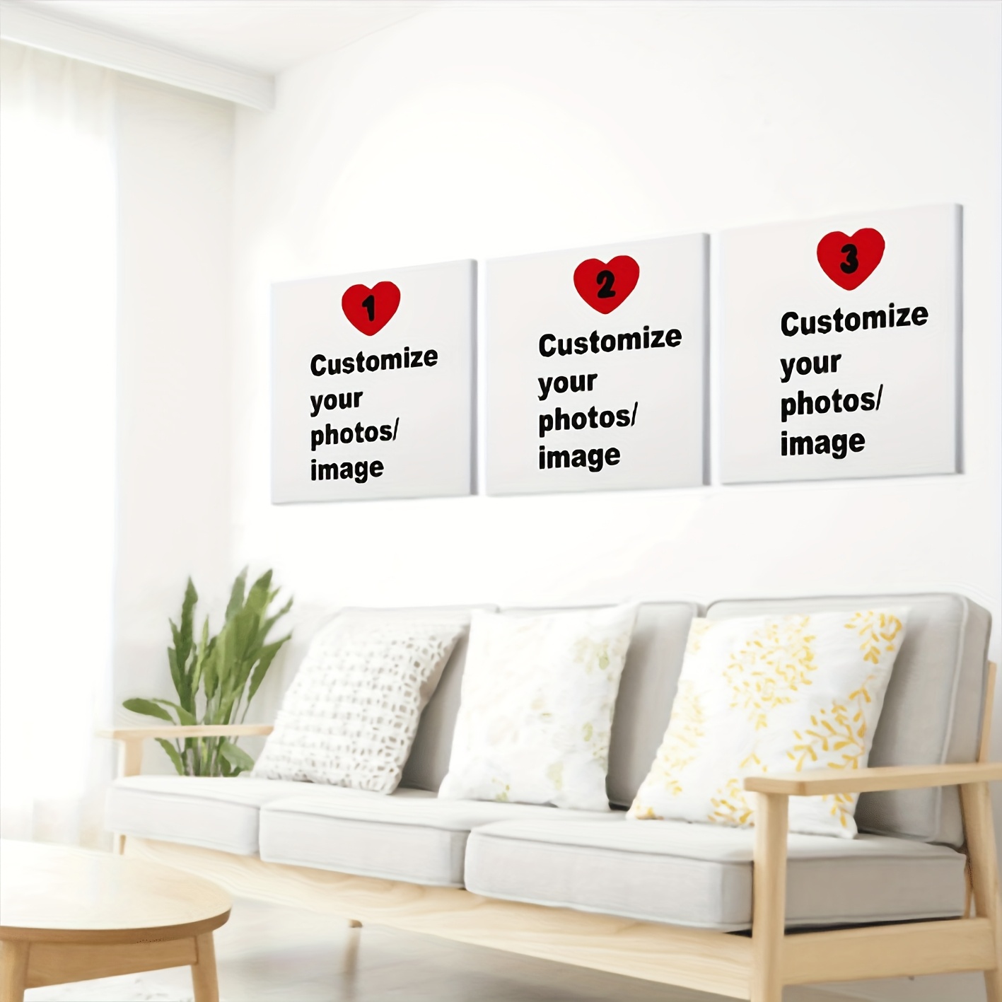 3pcs/set Custom Square Canvas  - Pet Portrait Custom recension och pris