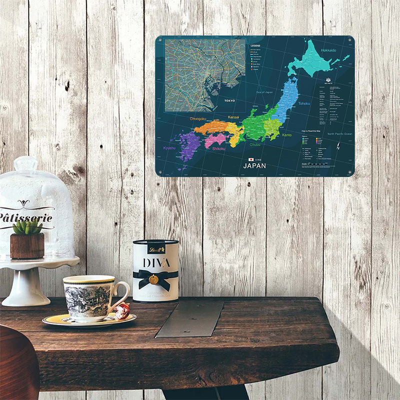Map of Japan and Tokyo Poster  - Custom Map Poster recension och pris