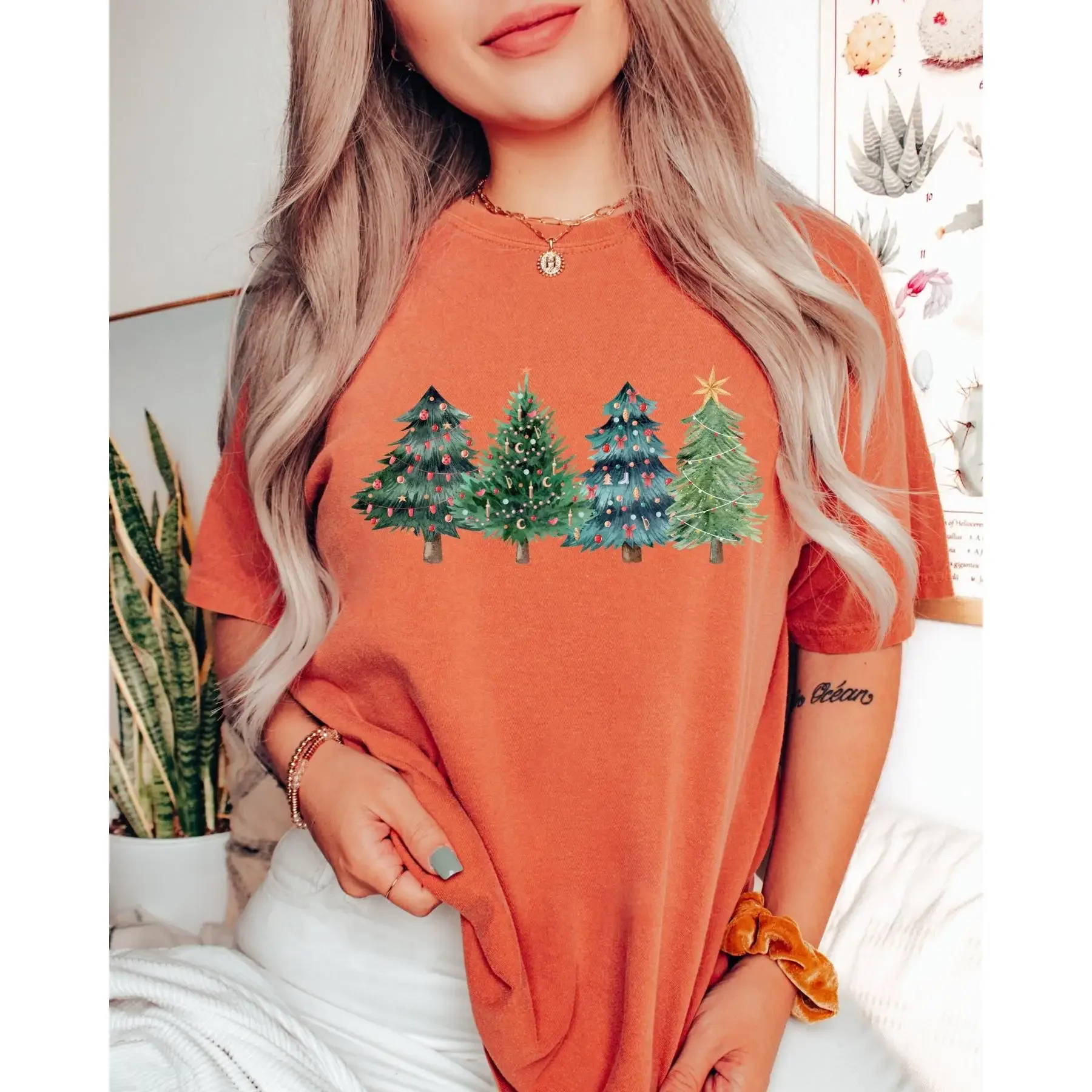 Christmas Trees T Shirt Xmas C - Family Tree Print recension och pris