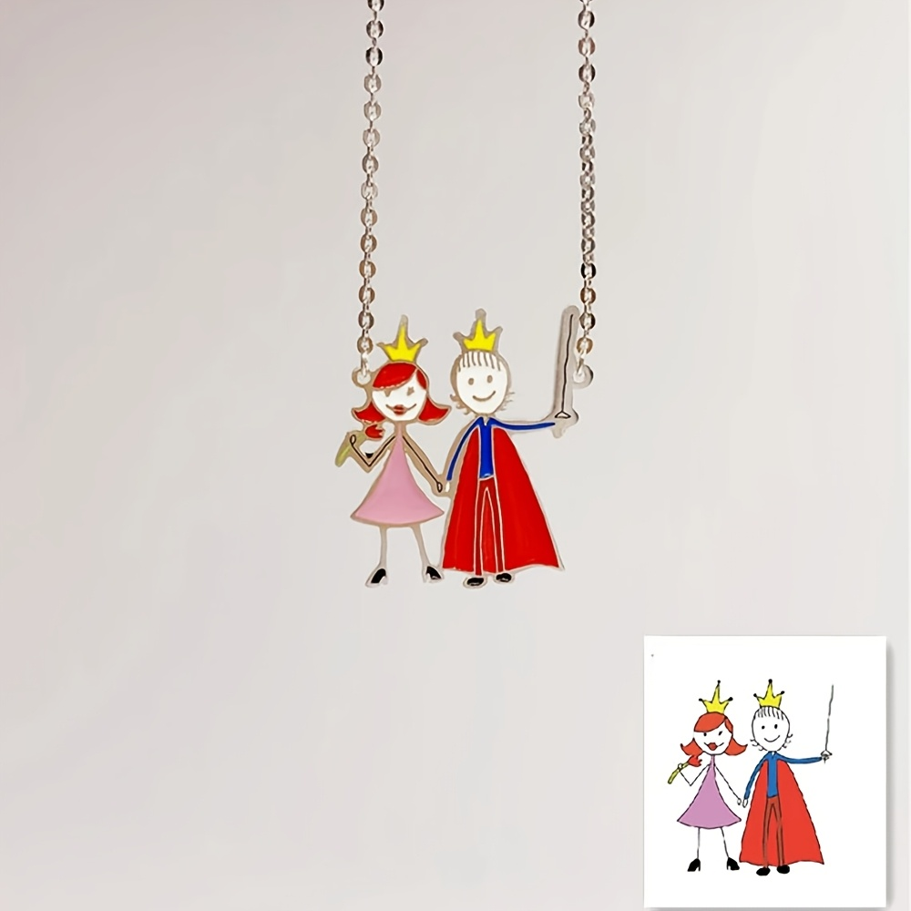 Children's Drawing Making Pend - Name Necklace Custom recension och pris