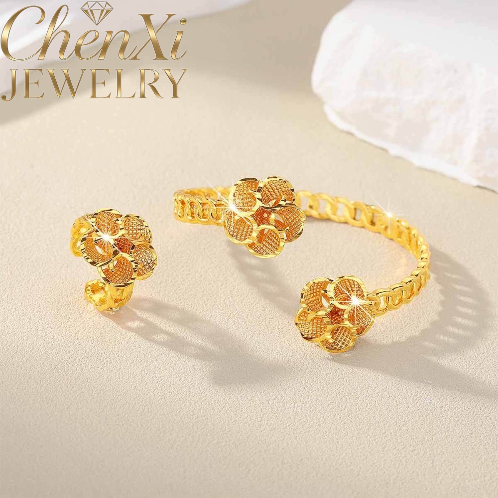 Sand Gold Floral Open-End Bang - Coordinates Bracelet recension och pris