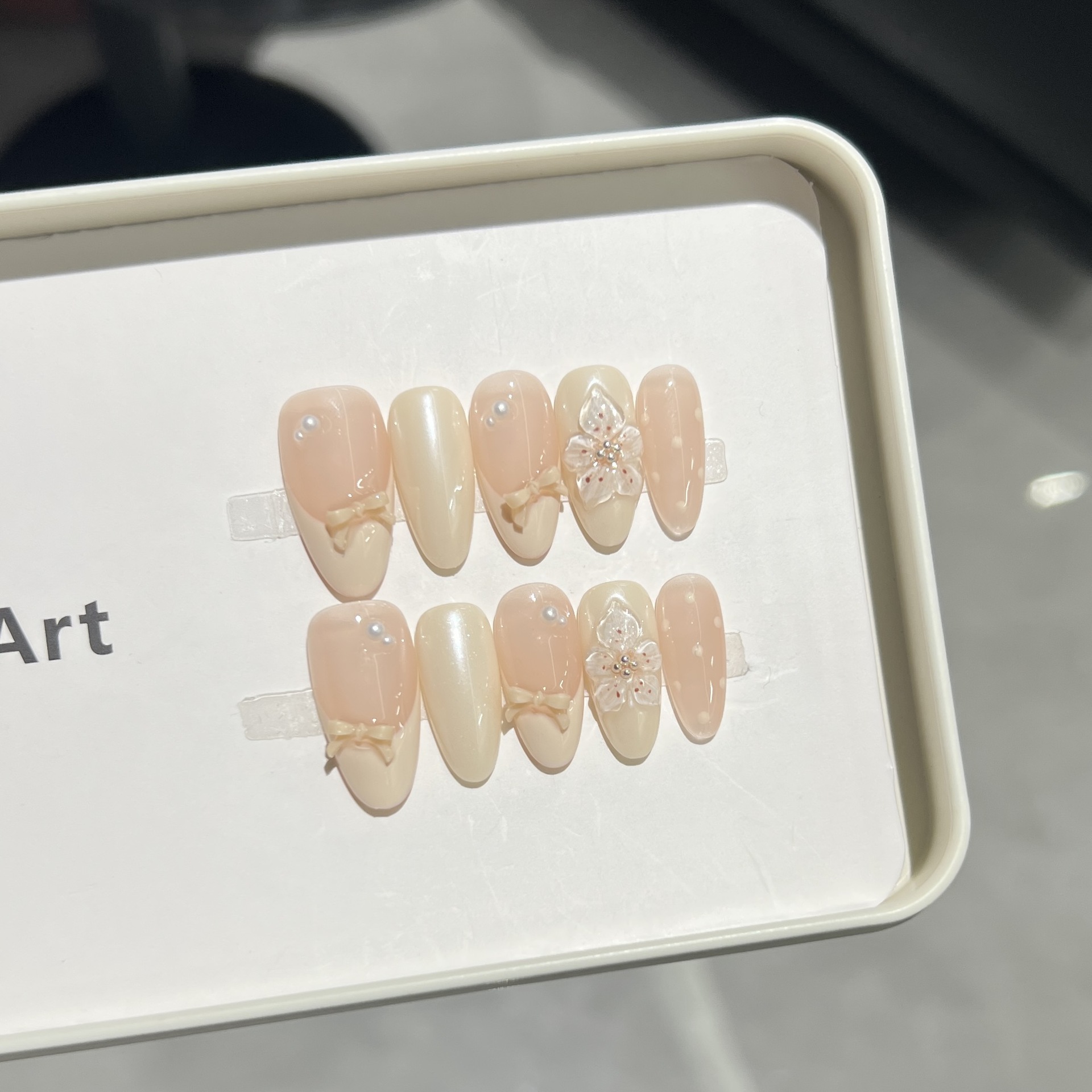 10Pcs Milky Nude Gentle Handma - Pressed Flower Art recension och pris